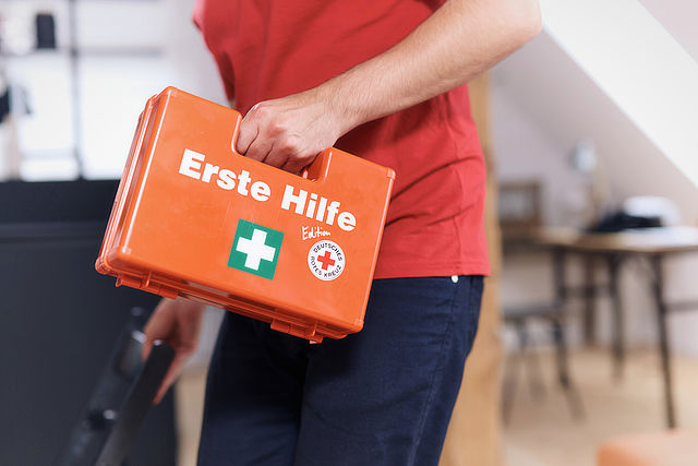 Erste Hilfe Koffer im Einsatz