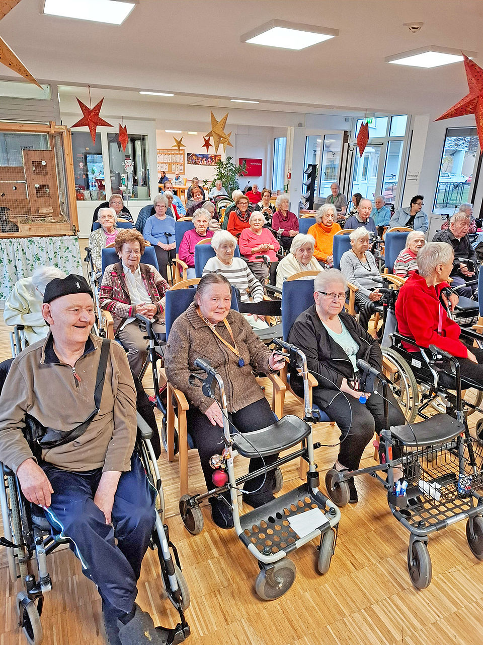 Senioren genießen Gesang